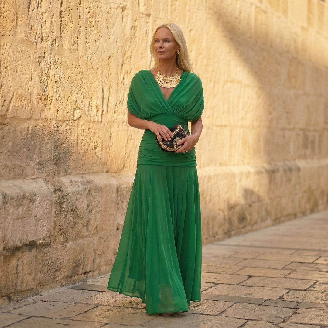 Sienna | Chic Emerald Dress