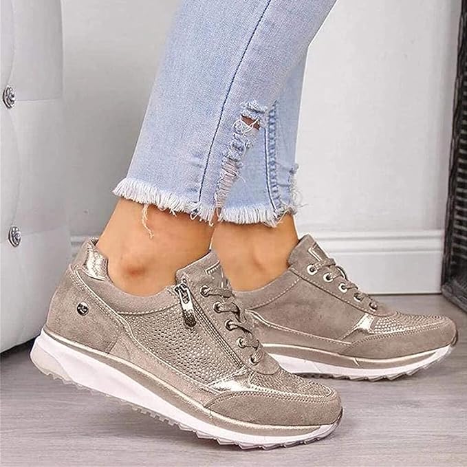 Ginette | Orthopedic Zip-Up Sneakers