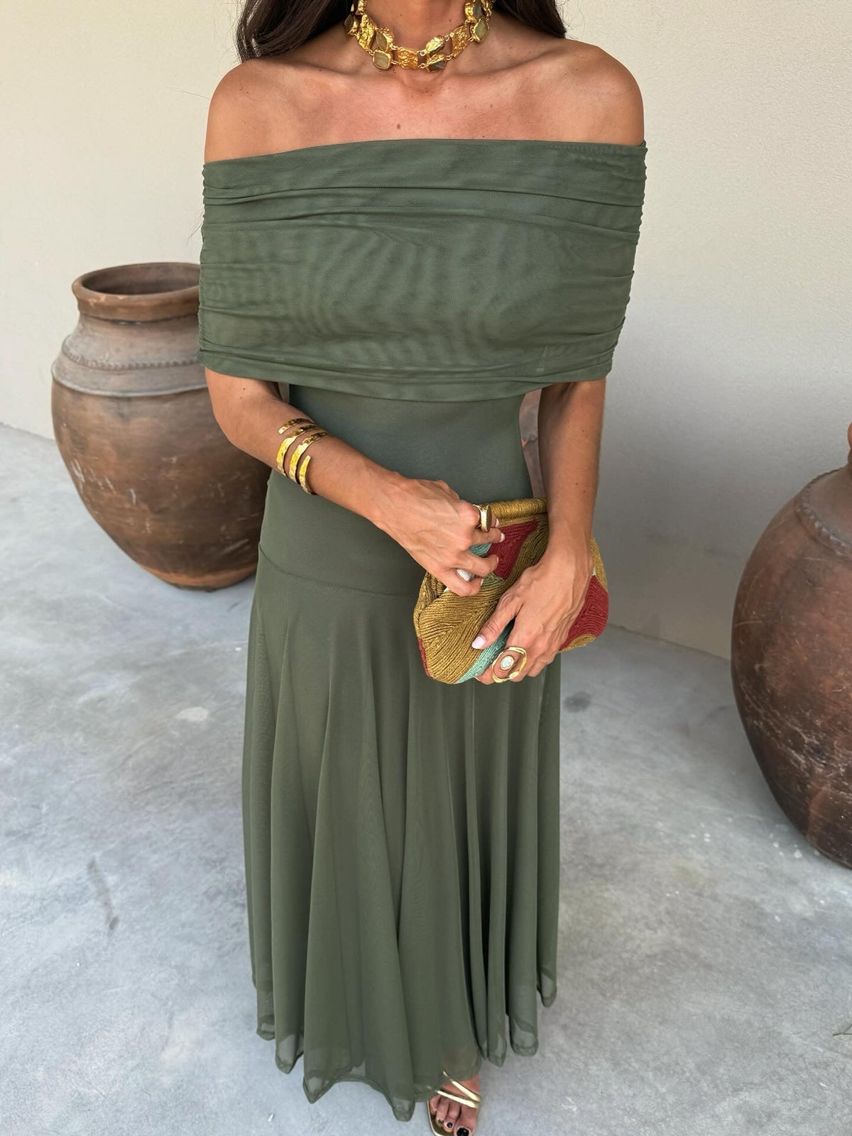 Marzia | Elegant Off-shoulder Dress
