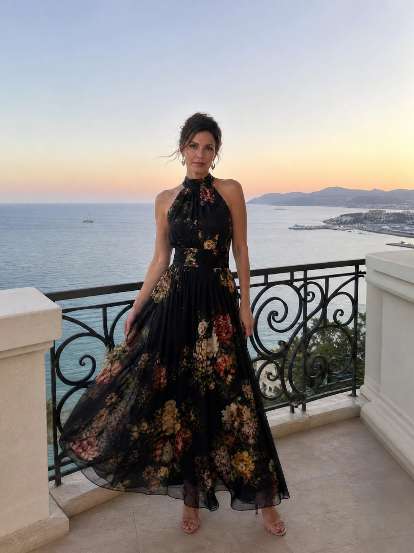 Mitchell | Halter Neck Midi Dress