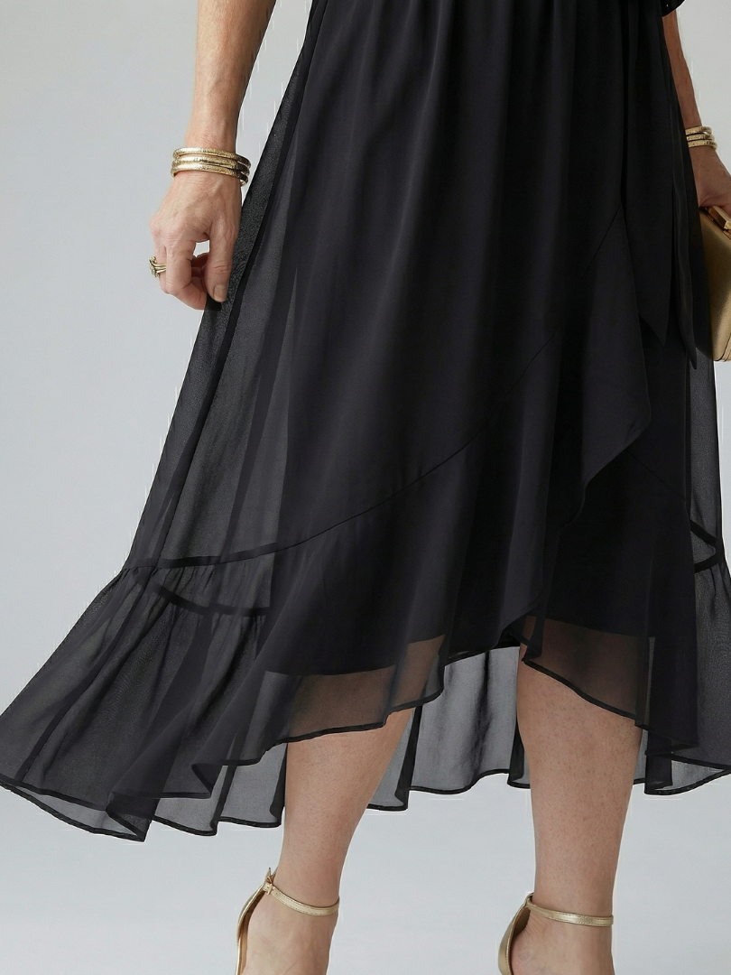 Ericka | Drape Midi Dress