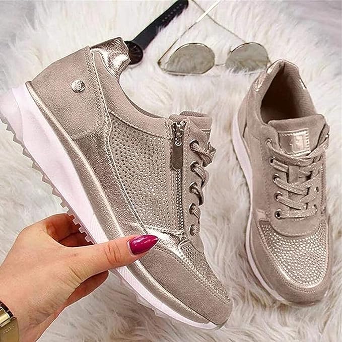 Ginette | Orthopedic Zip-Up Sneakers