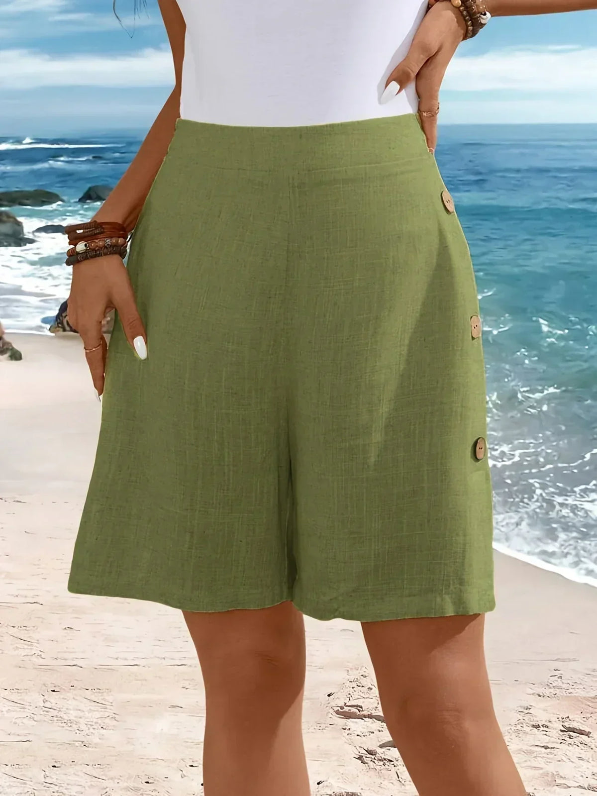 Whitney | Draped Breathable Summer Shorts