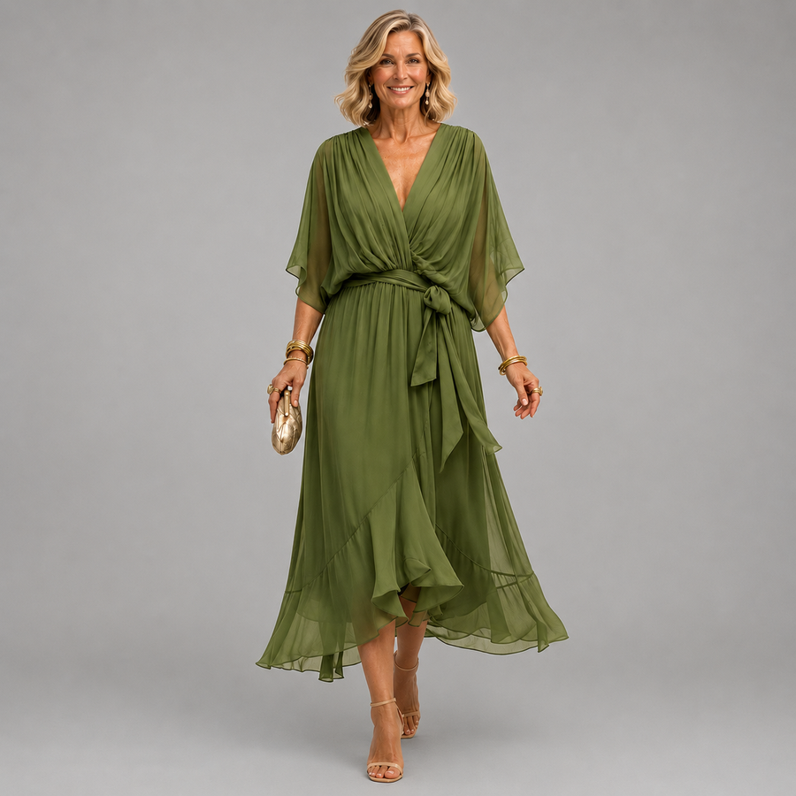 Monica | Flowy V-neck dress