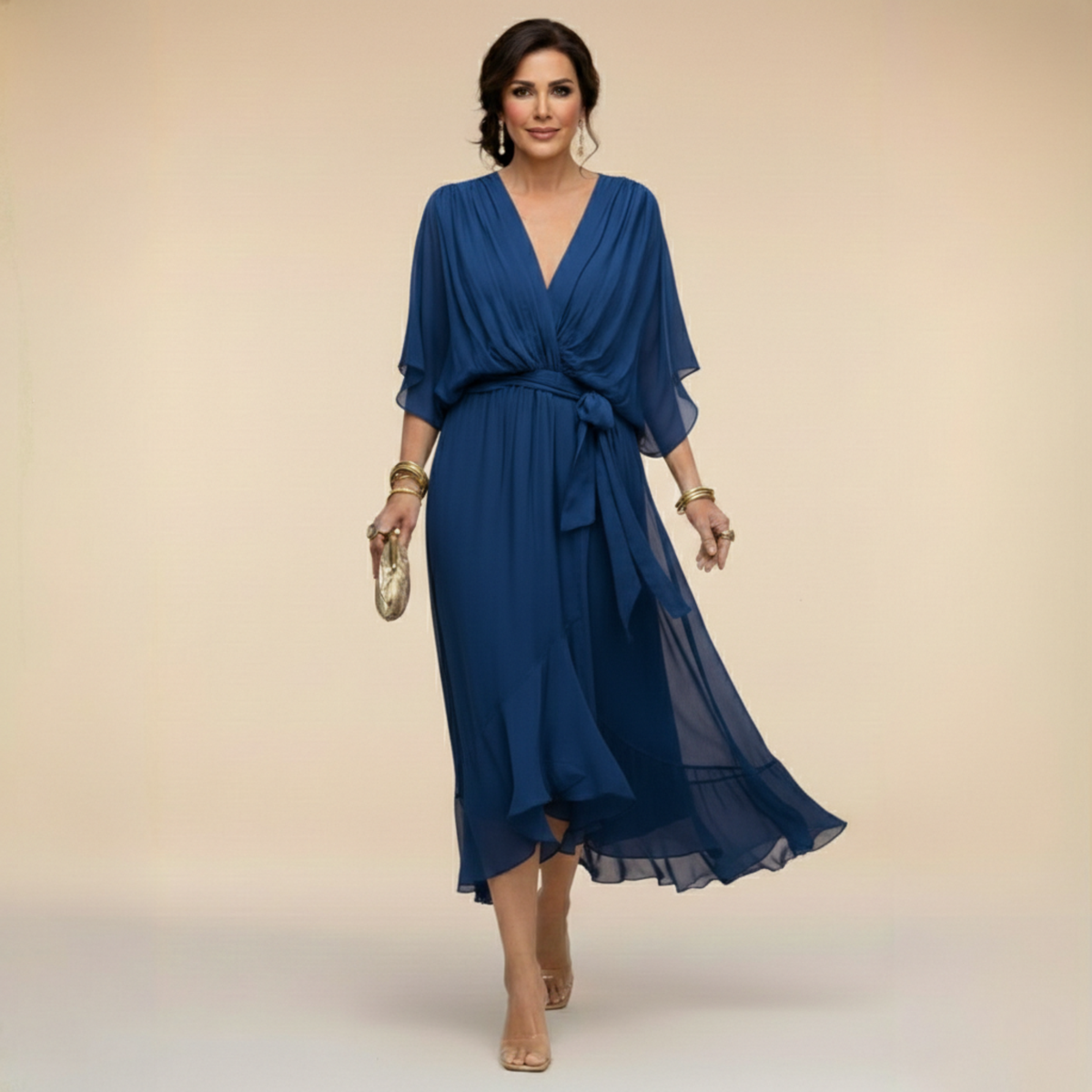Monica | Flowy V-neck dress