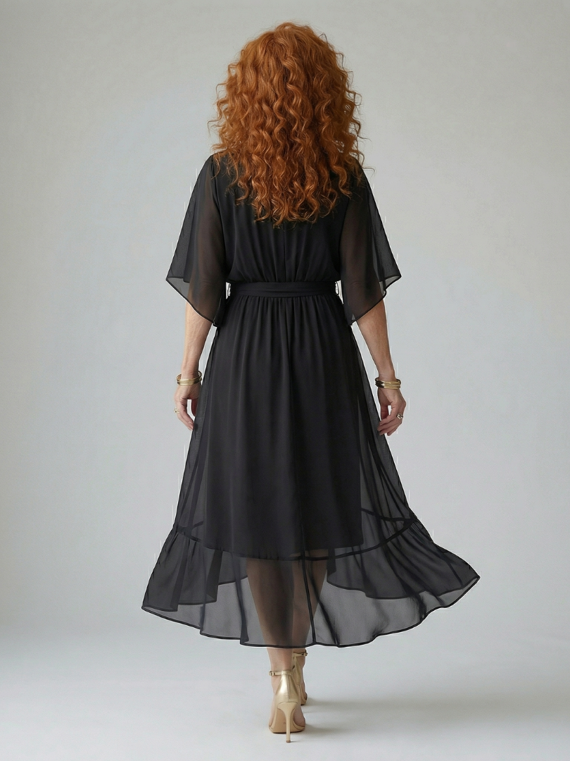 Ericka | Drape Midi Dress