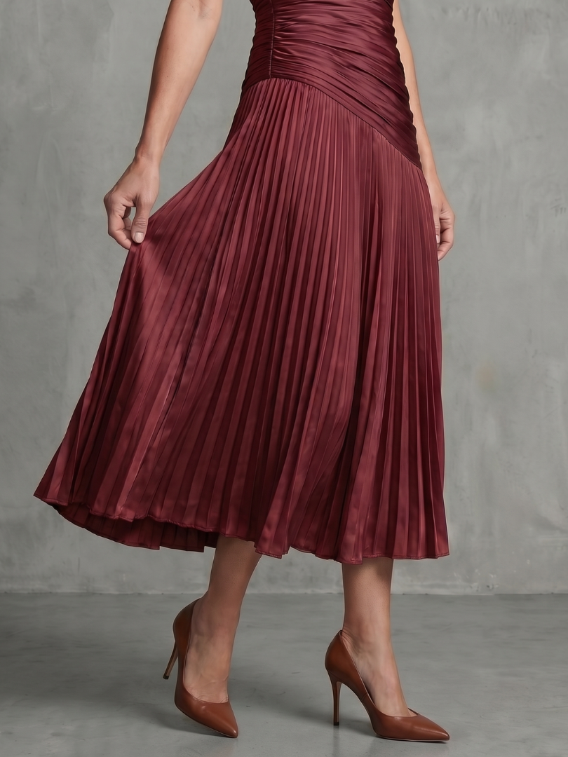 Jasmine | Pleated Midi Dress