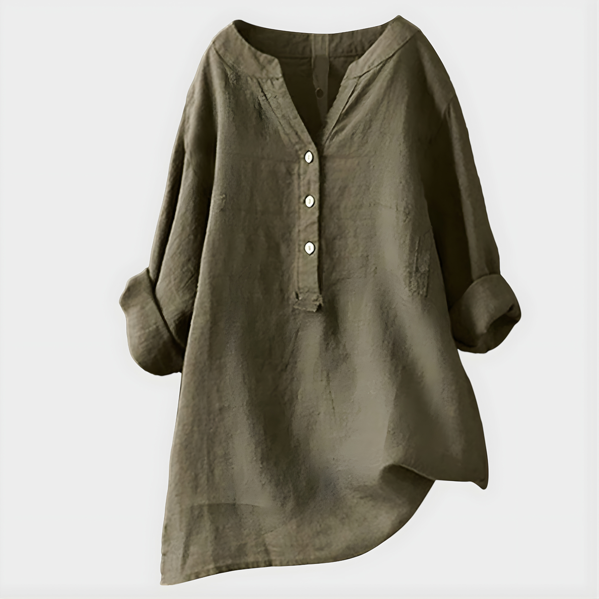 Veronica | Cotton V-Neck Blouse