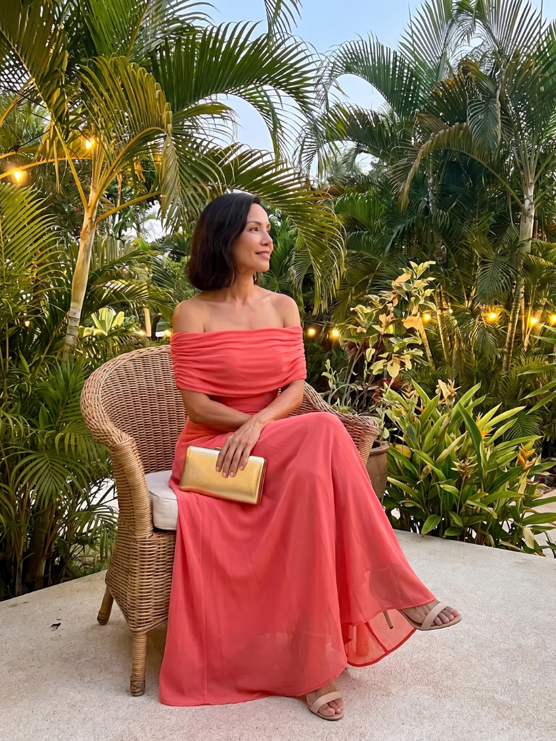 June | Off Shoulder Midi Dress