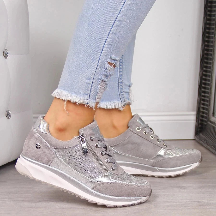 Ginette | Orthopedic Zip-Up Sneakers