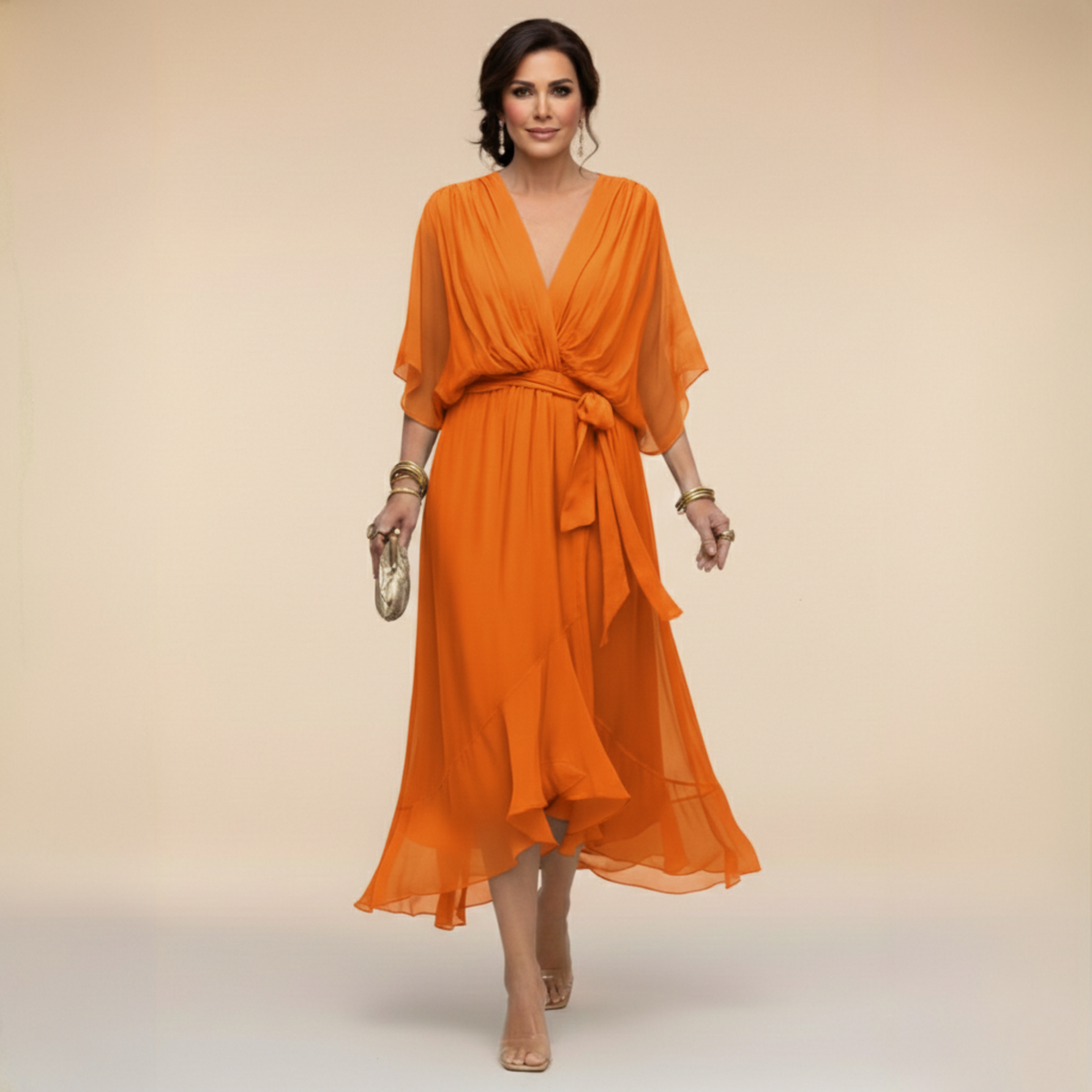 Monica | Flowy V-neck dress