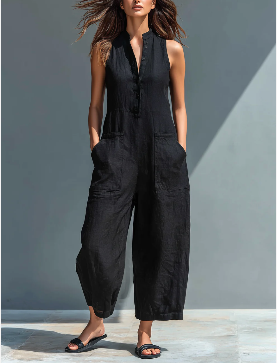 Madison | Sleeveless Minimalist Jumpsuit