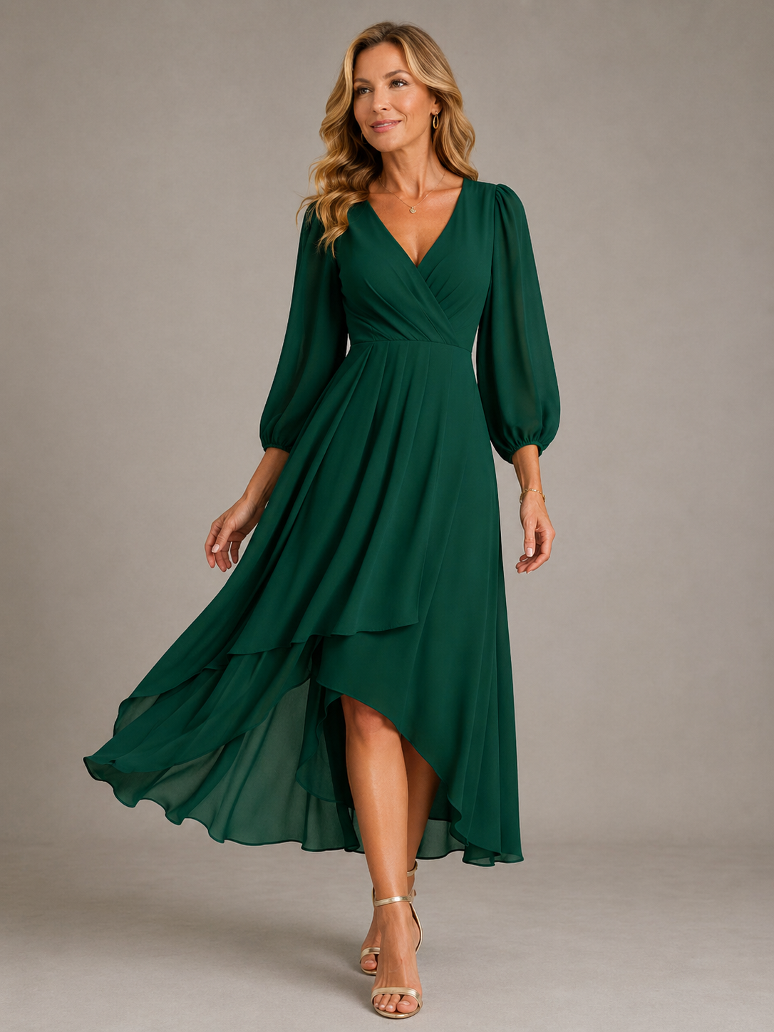 Mia | V-neck Long Dress