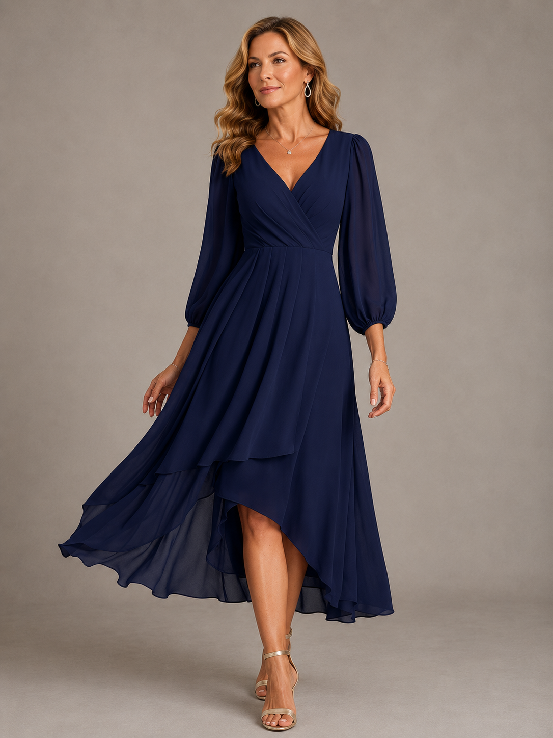 Mia | V-neck Long Dress