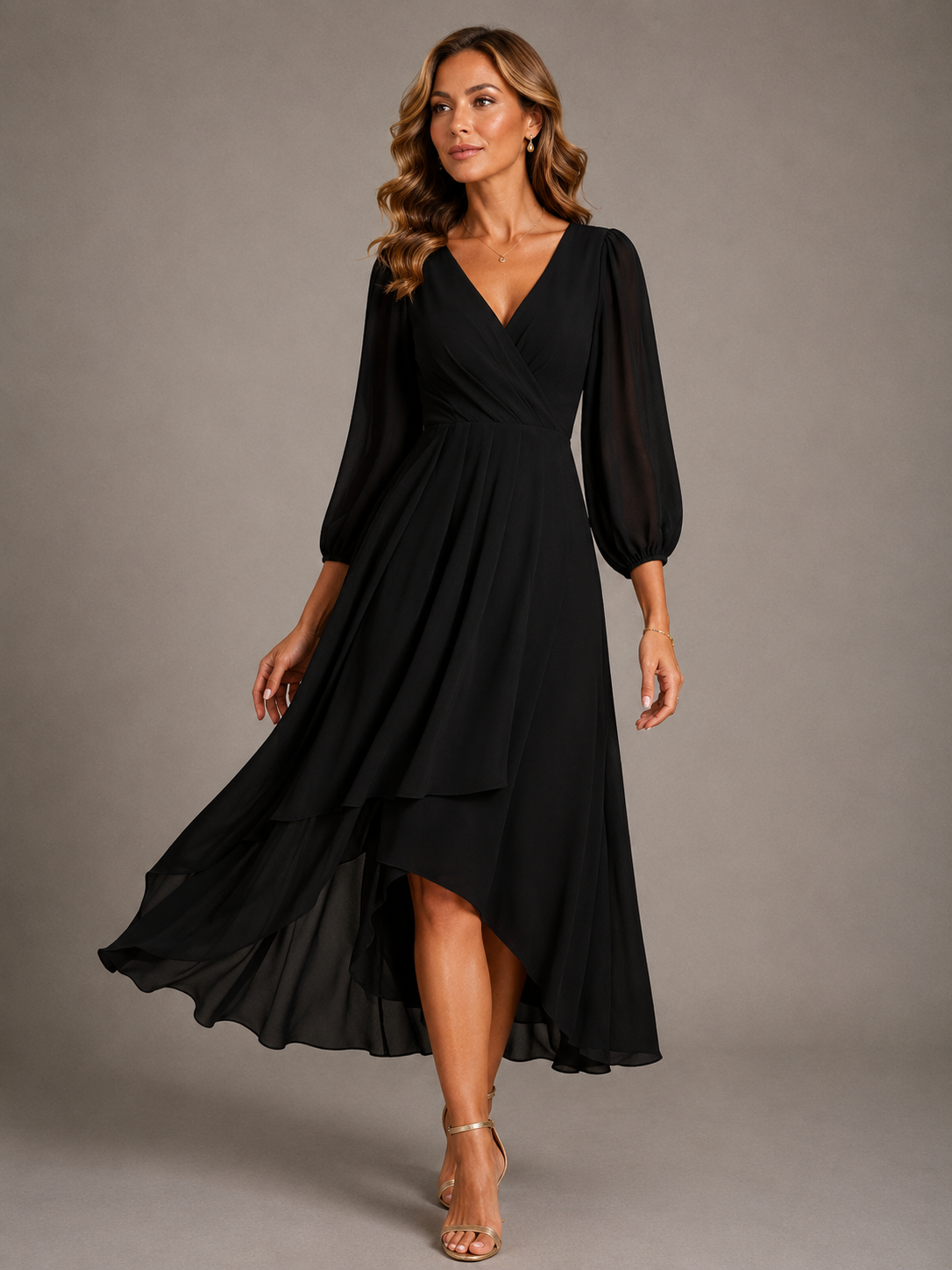 Mia | V-neck Long Dress