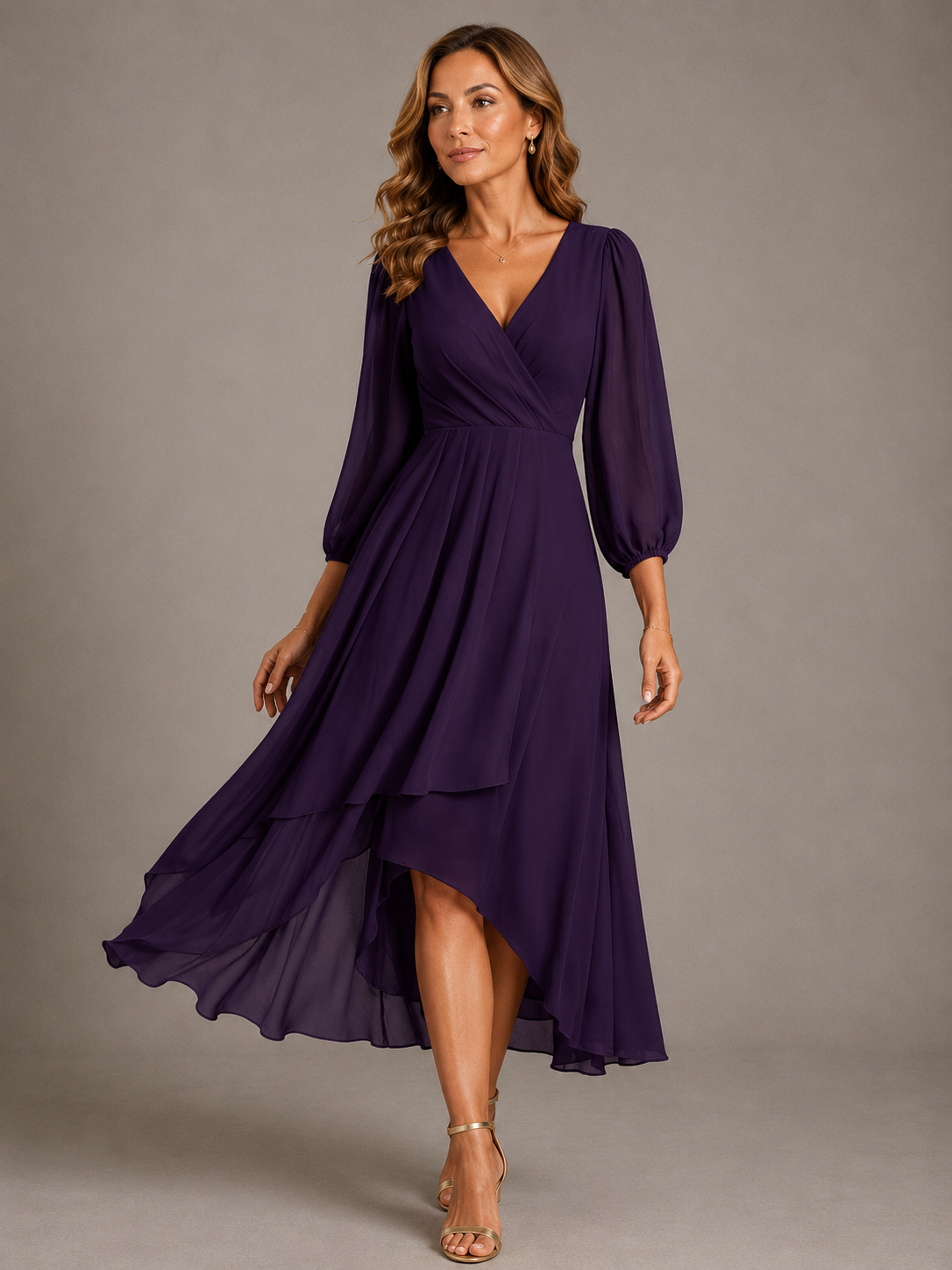 Mia | V-neck Long Dress