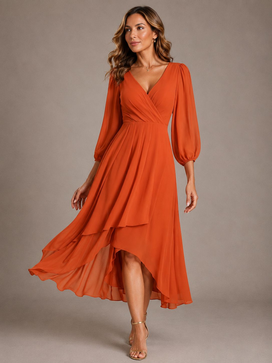 Mia | V-neck Long Dress