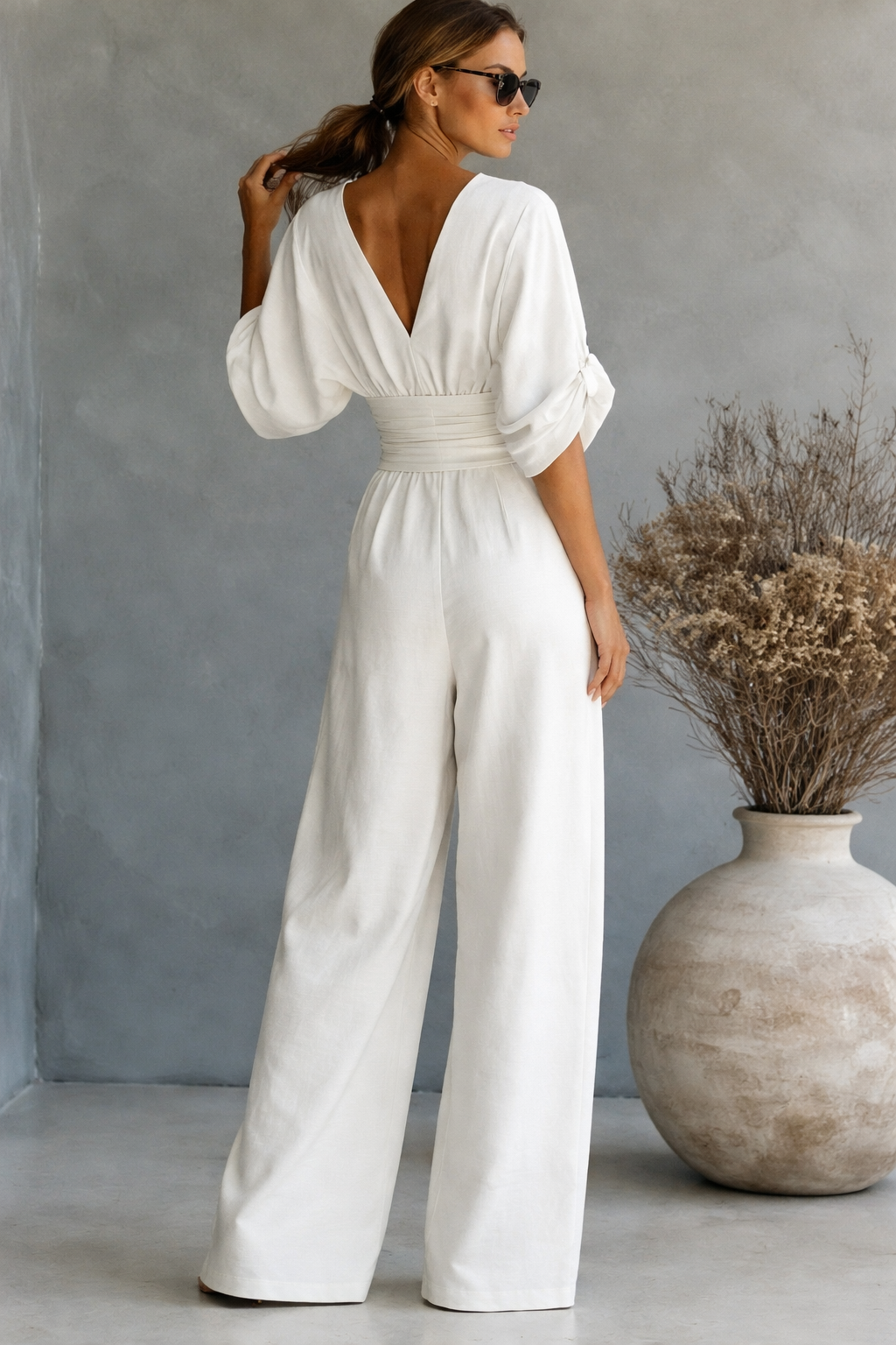 Chelsea | Elegant V-neck Jumpsuit