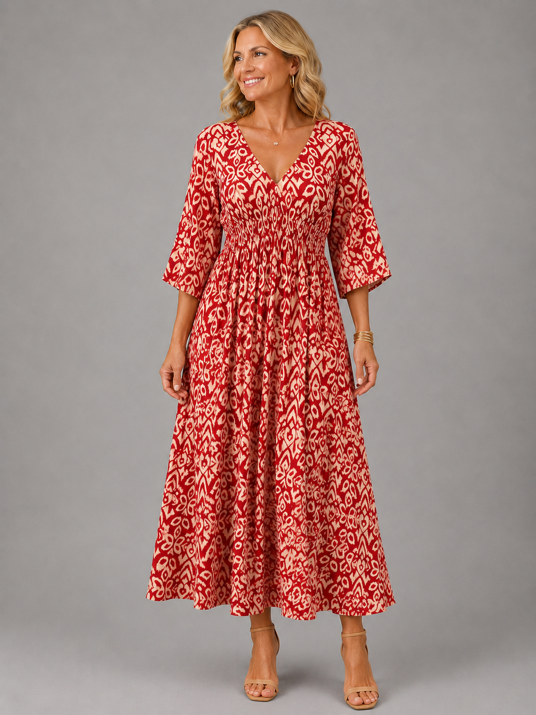 Althea | Bohemian Midi Dress