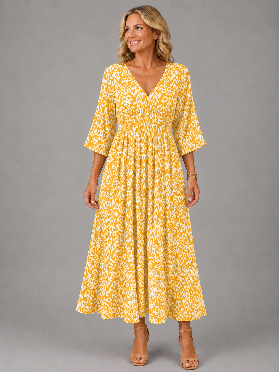 Althea | Bohemian Midi Dress