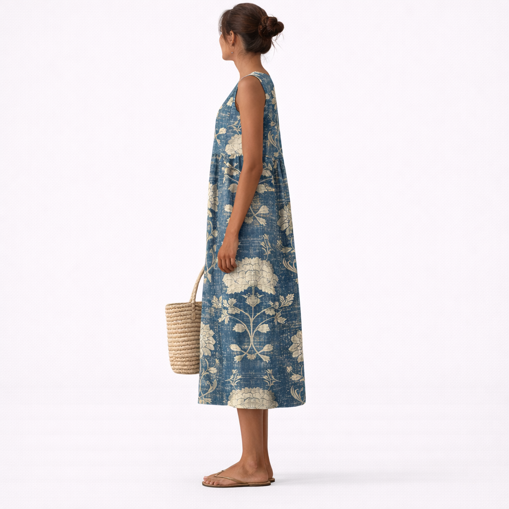Isla | Classic Floral Midi Dress