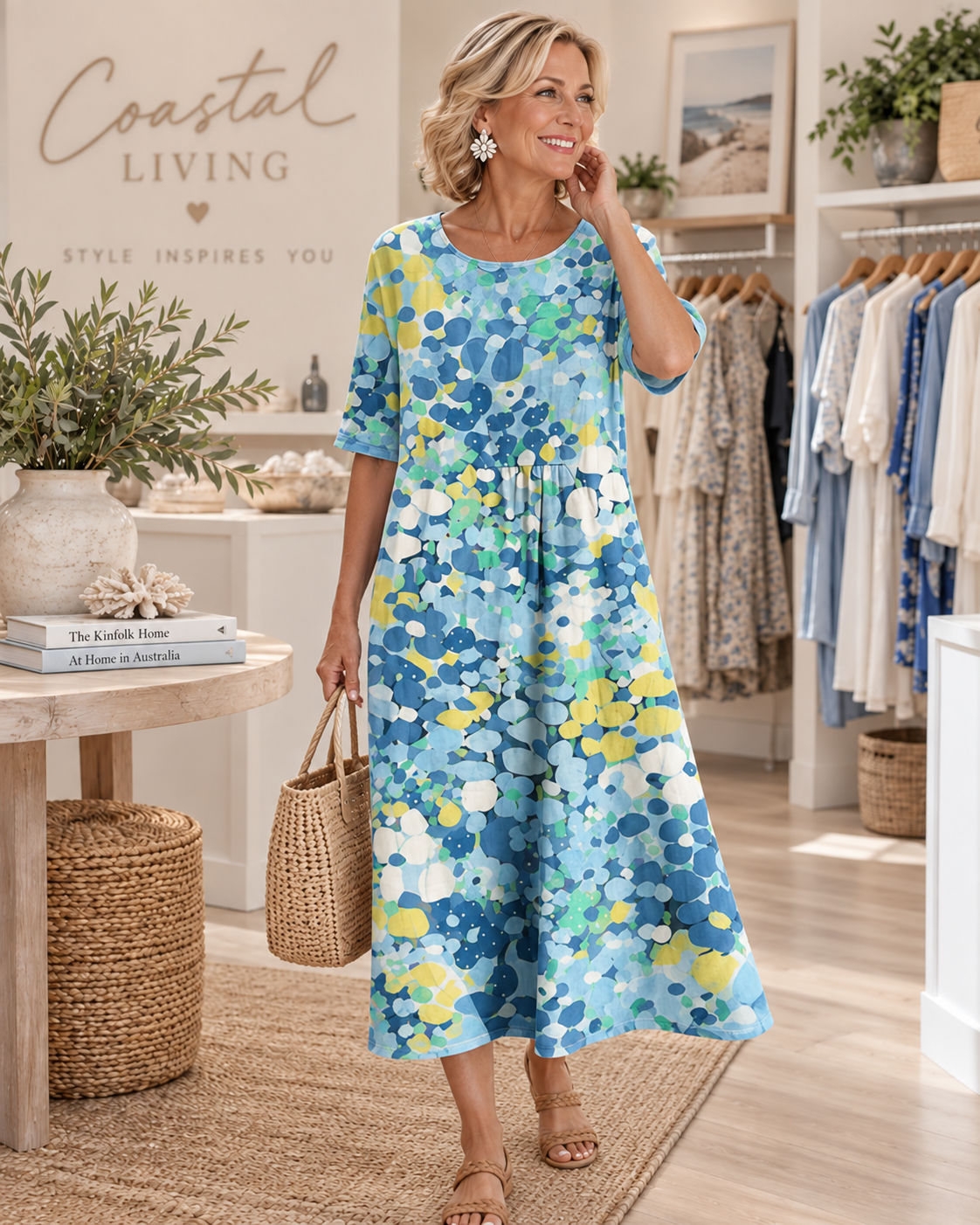 Elena | Floral Midi Dress
