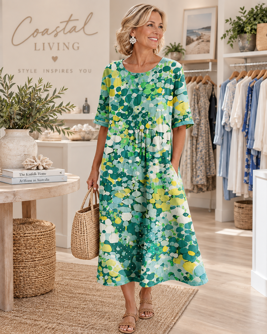 Elena | Floral Midi Dress