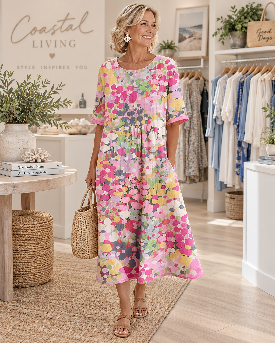 Elena | Floral Midi Dress