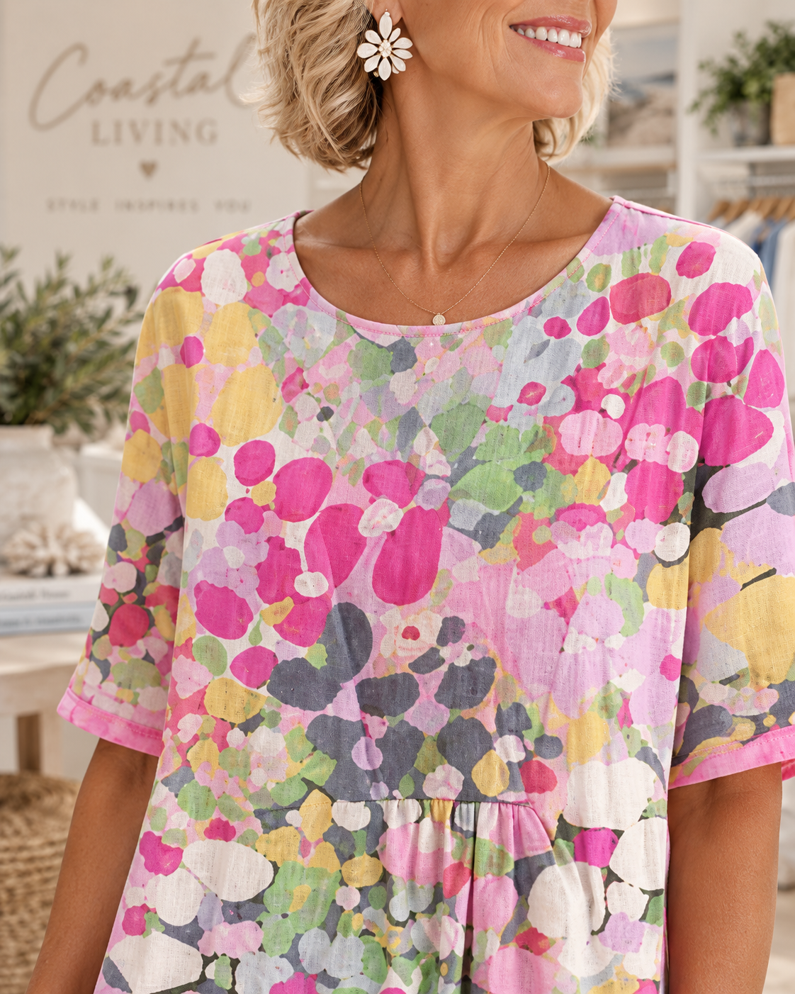 Elena | Floral Midi Dress