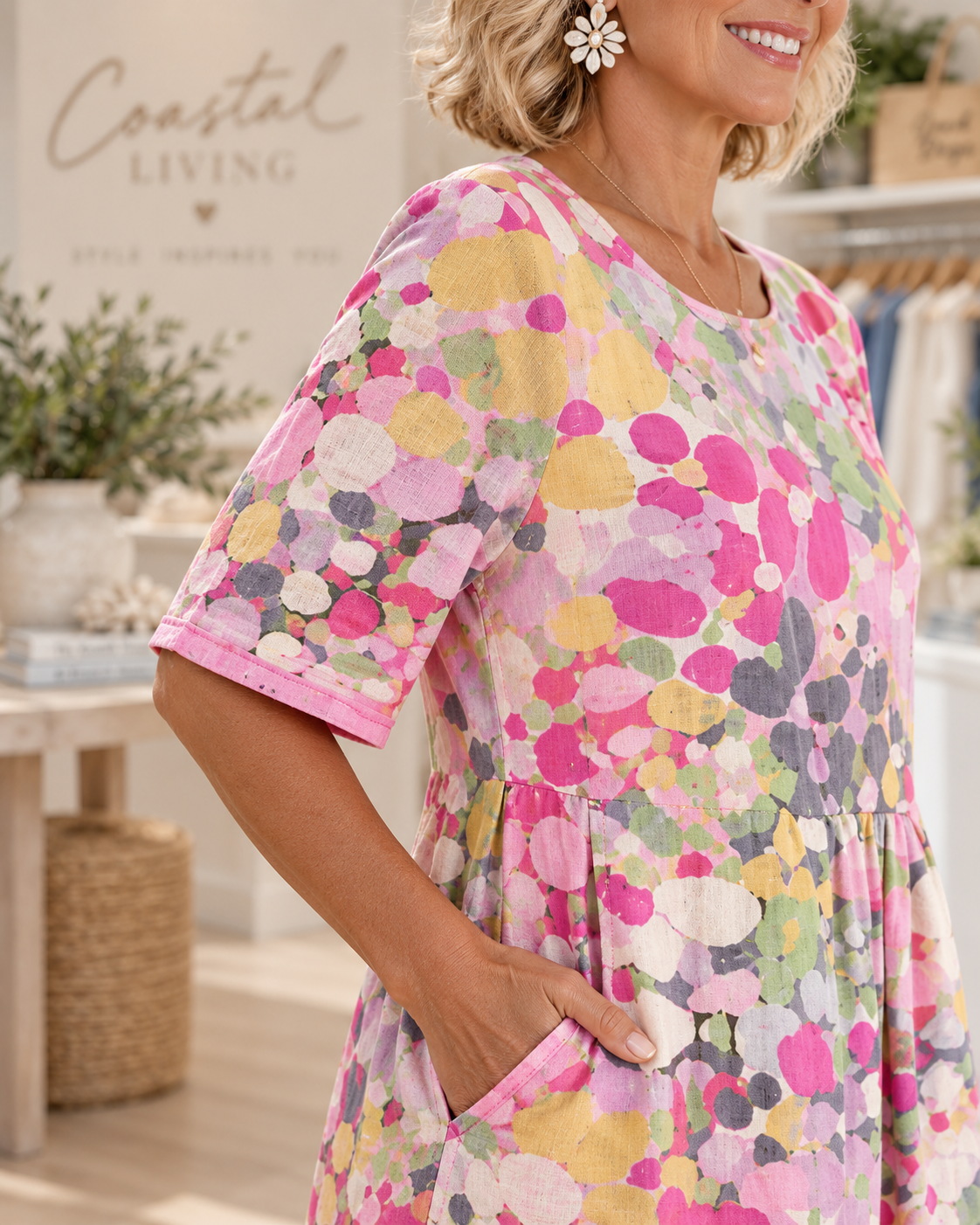 Elena | Floral Midi Dress
