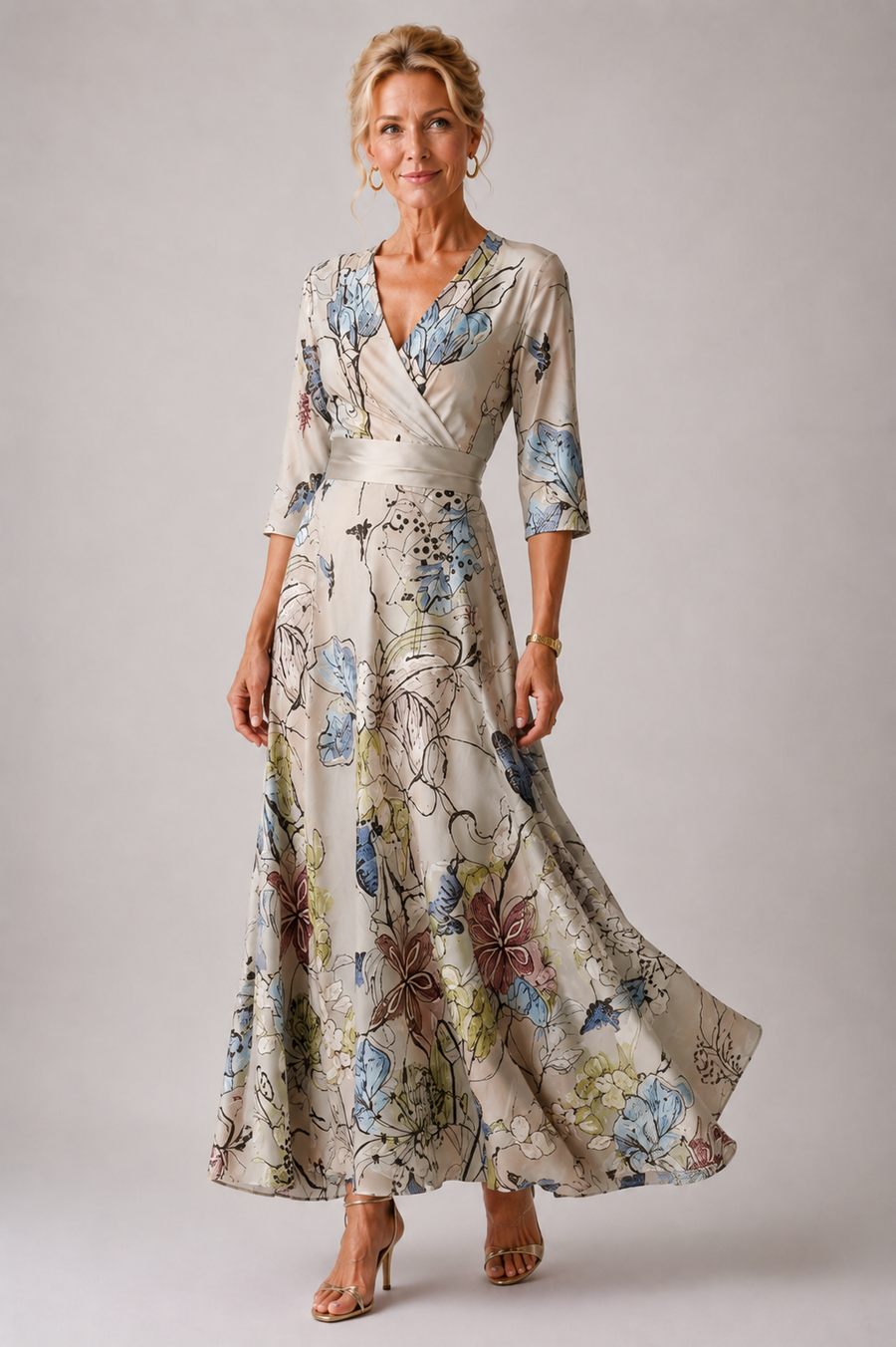 Sabina | Printed Maxi Dress