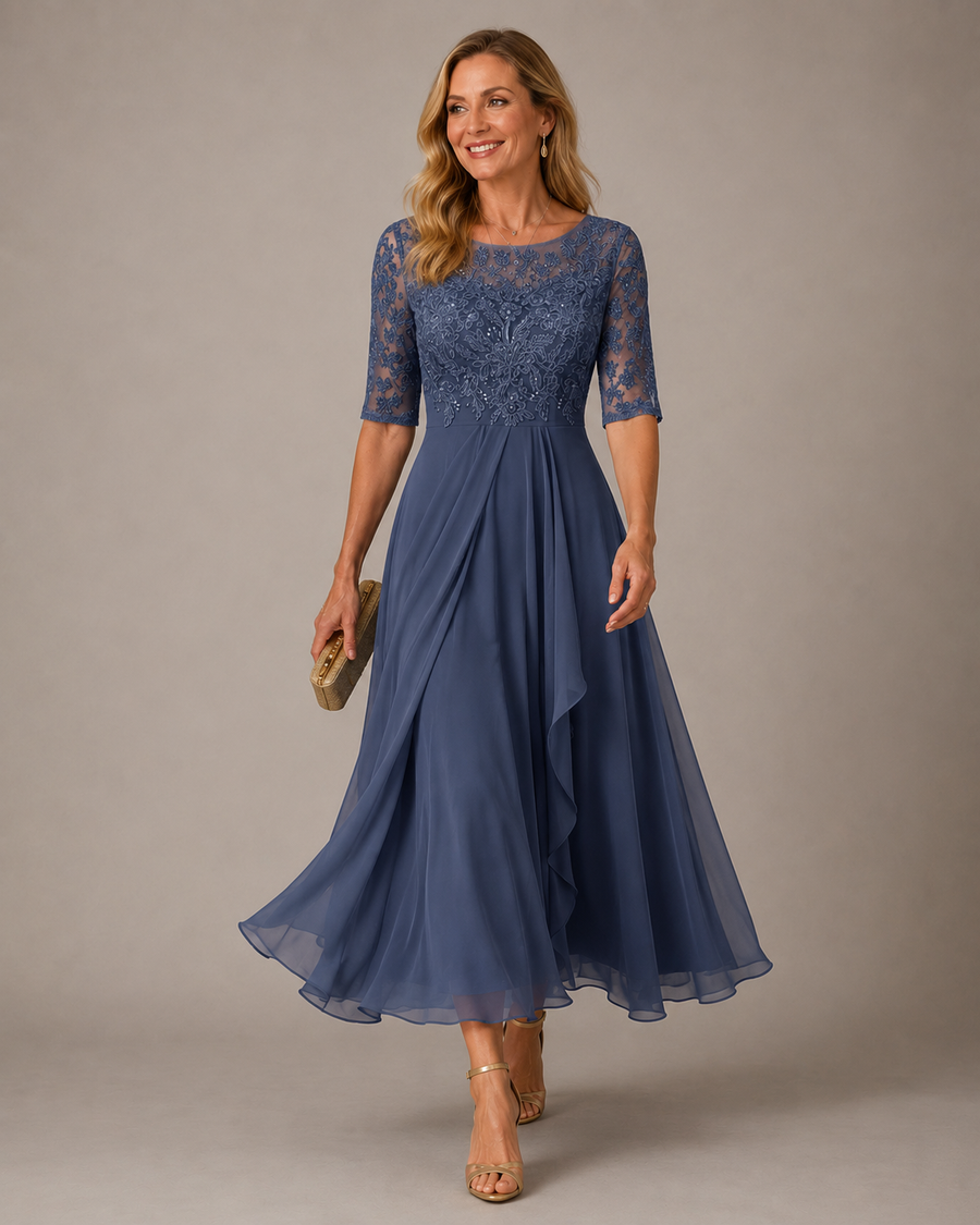 Romina | Lace Midi Dress