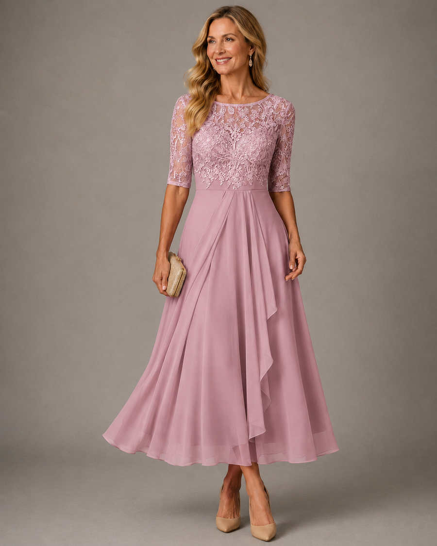 Romina | Lace Midi Dress