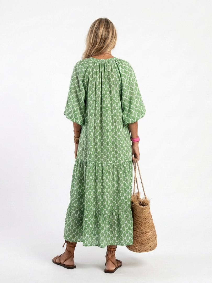 Apolline | V Neck Midi Dress