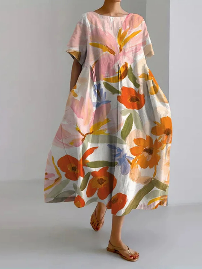 Valeno Floral Print Summer Dress