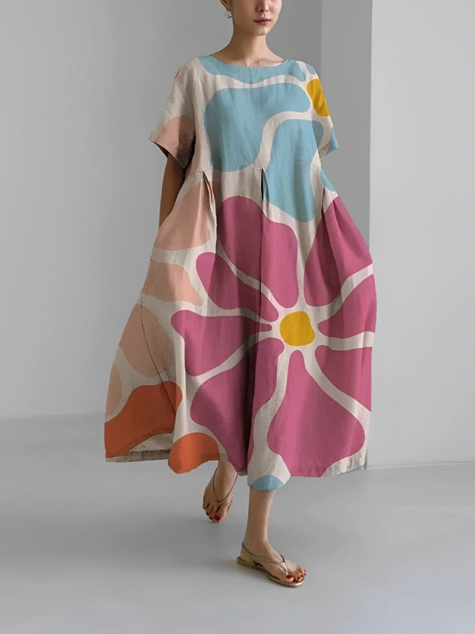 Valeno Floral Print Summer Dress