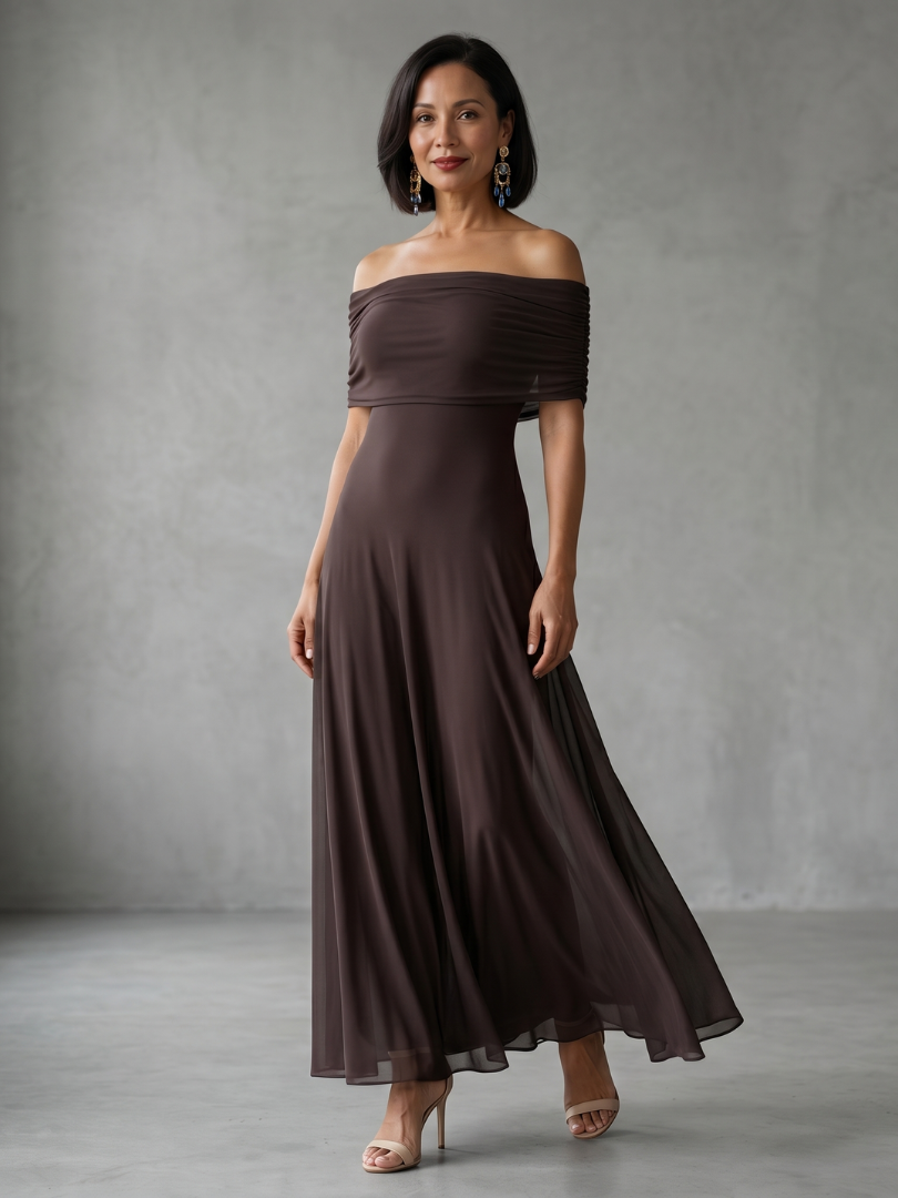 June | Off Shoulder Midi Dress