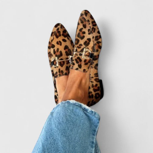 Freya | Leopard Print Moccasins