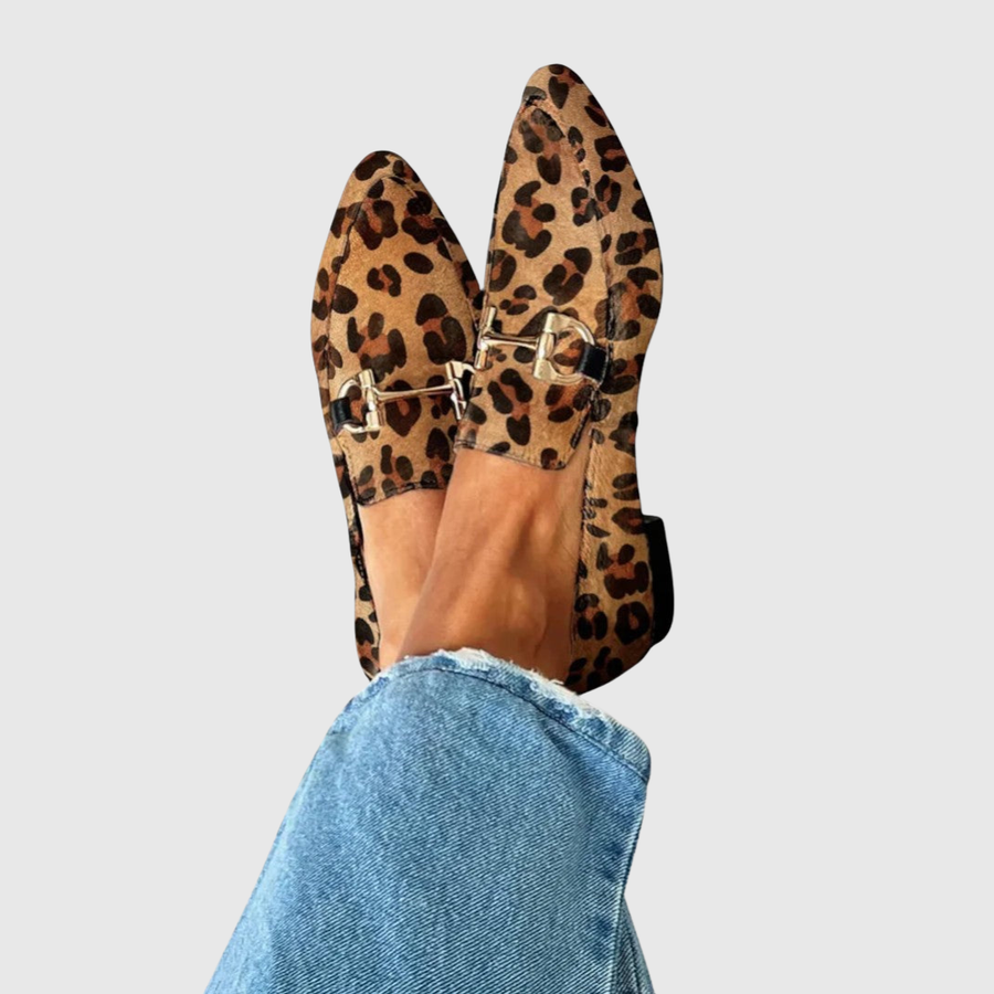 Freya | Leopard Print Moccasins