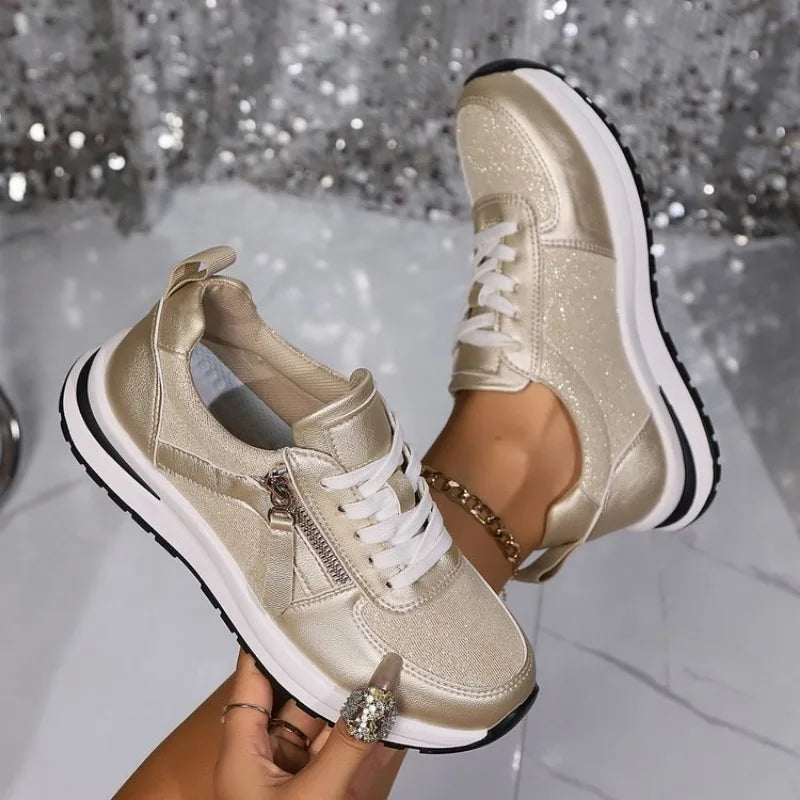 Karine | Orthopedic Sneakers with Zip-Up Design