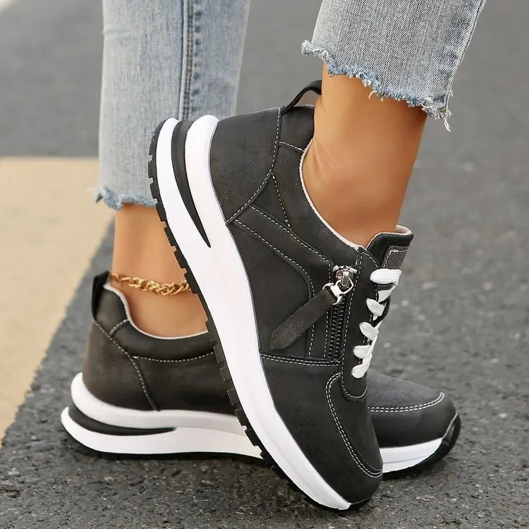 Karine | Orthopedic Sneakers with Zip-Up Design
