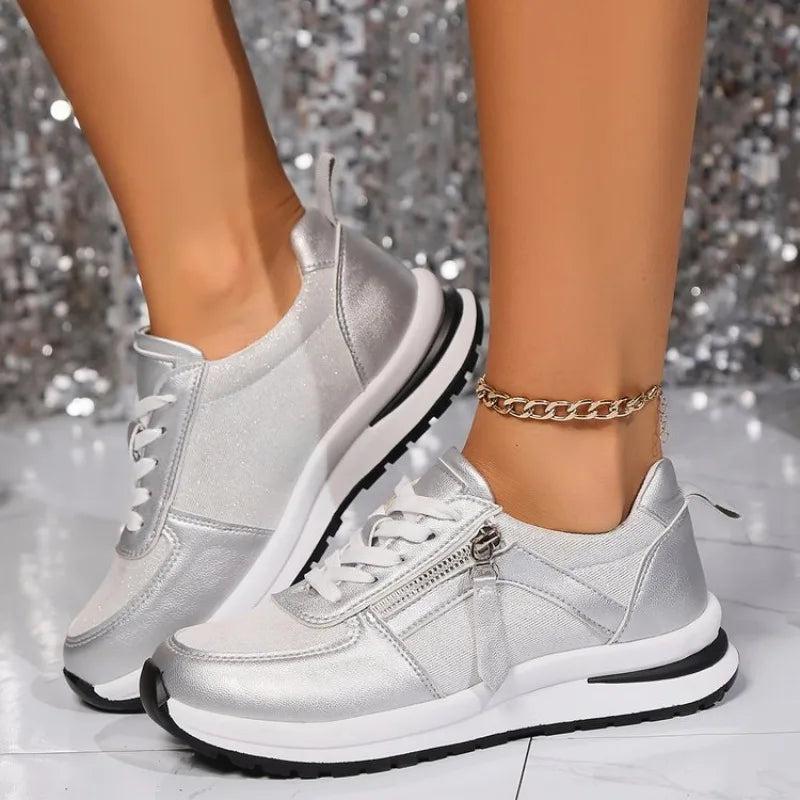 Karine | Orthopedic Sneakers with Zip-Up Design