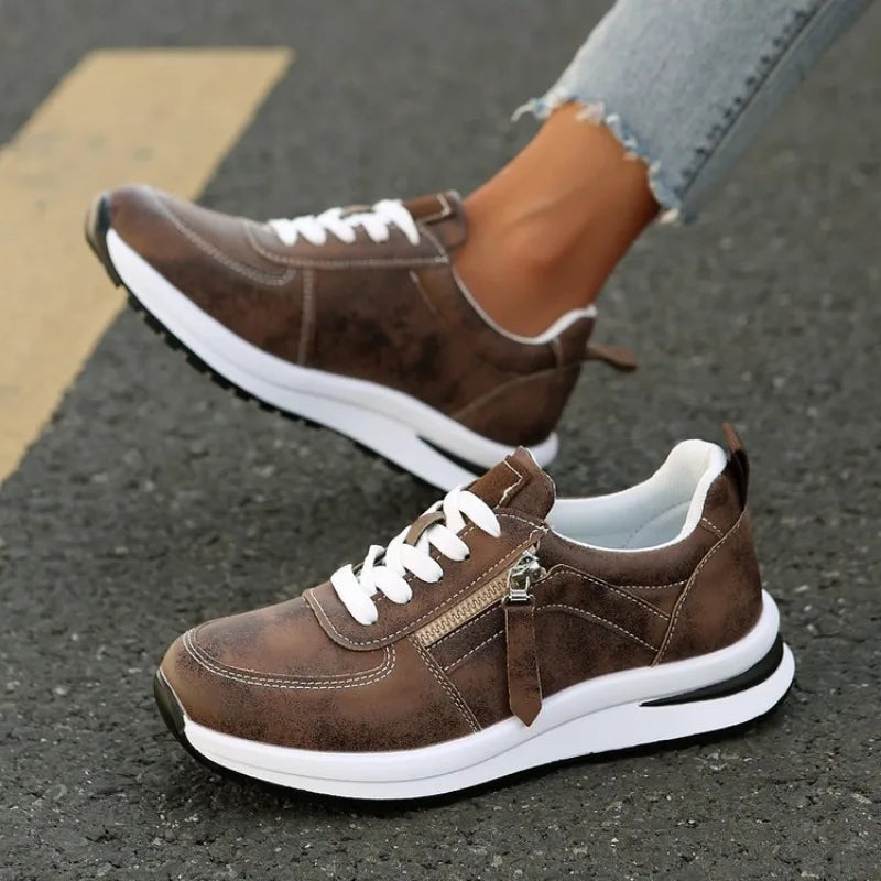 Karine | Orthopedic Sneakers with Zip-Up Design