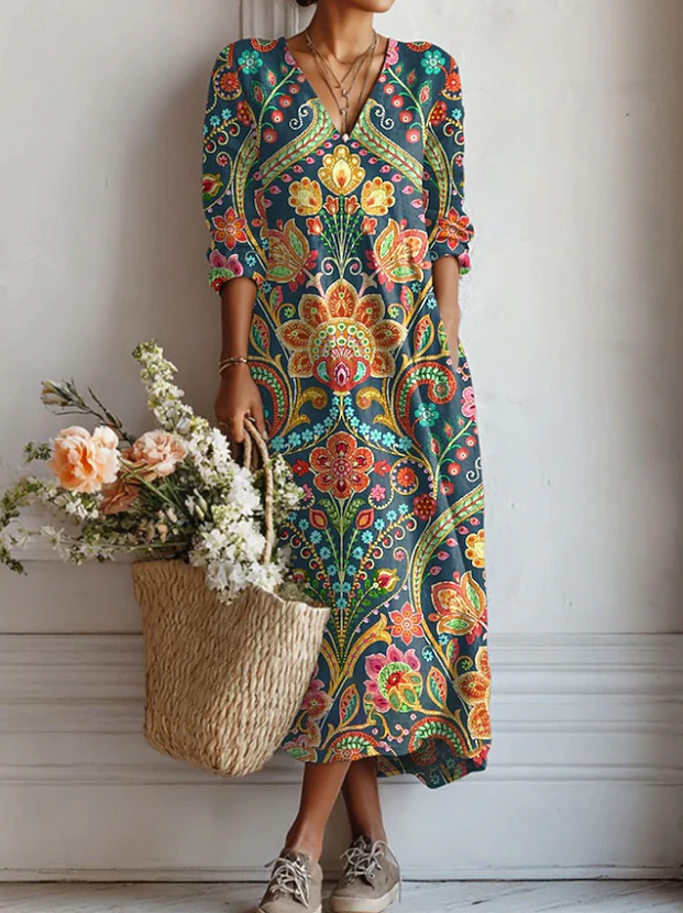 Natalie |  Bohemian Long Dress