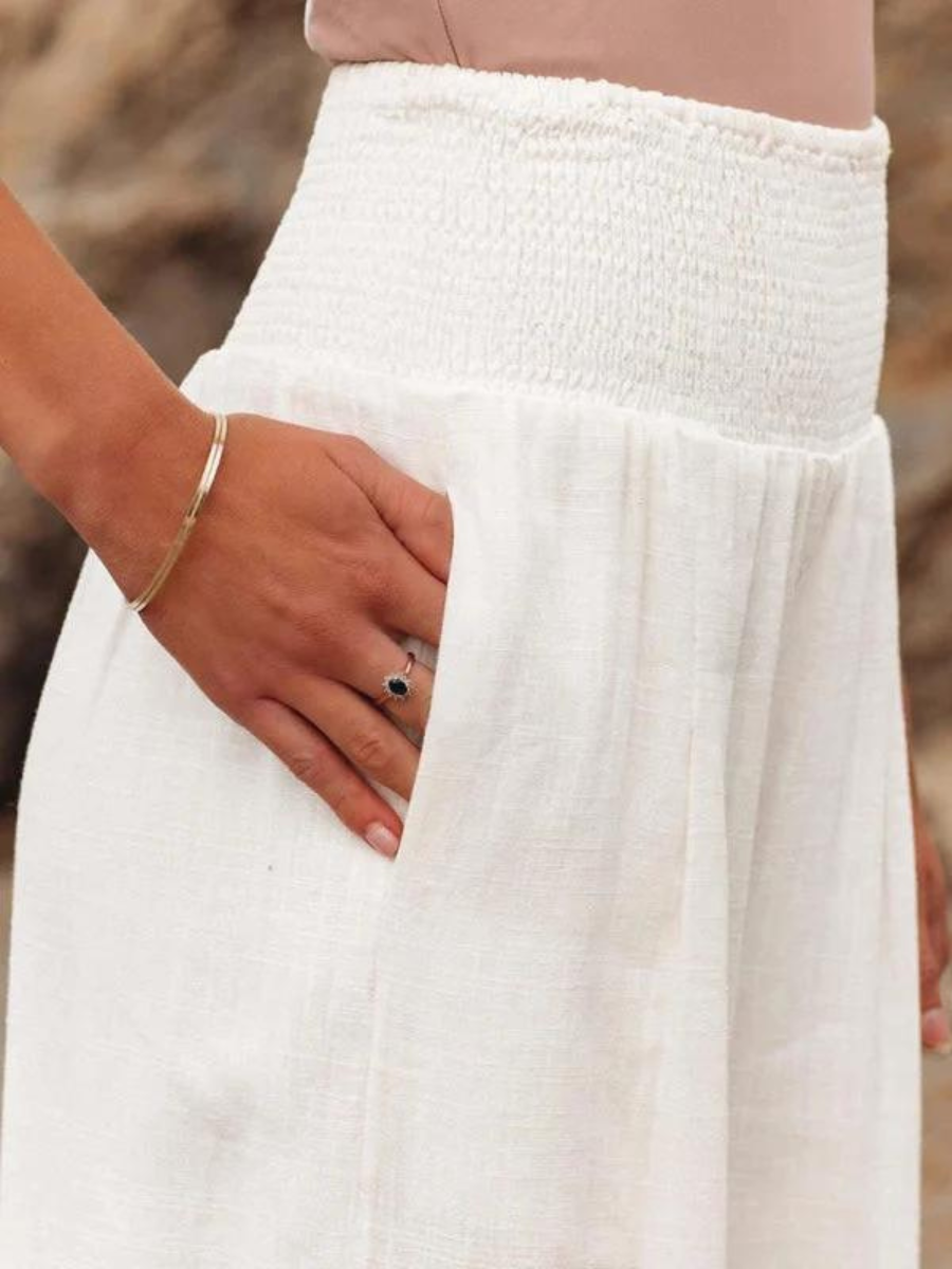 Susan | Flowing Wide Leg Beach Pants