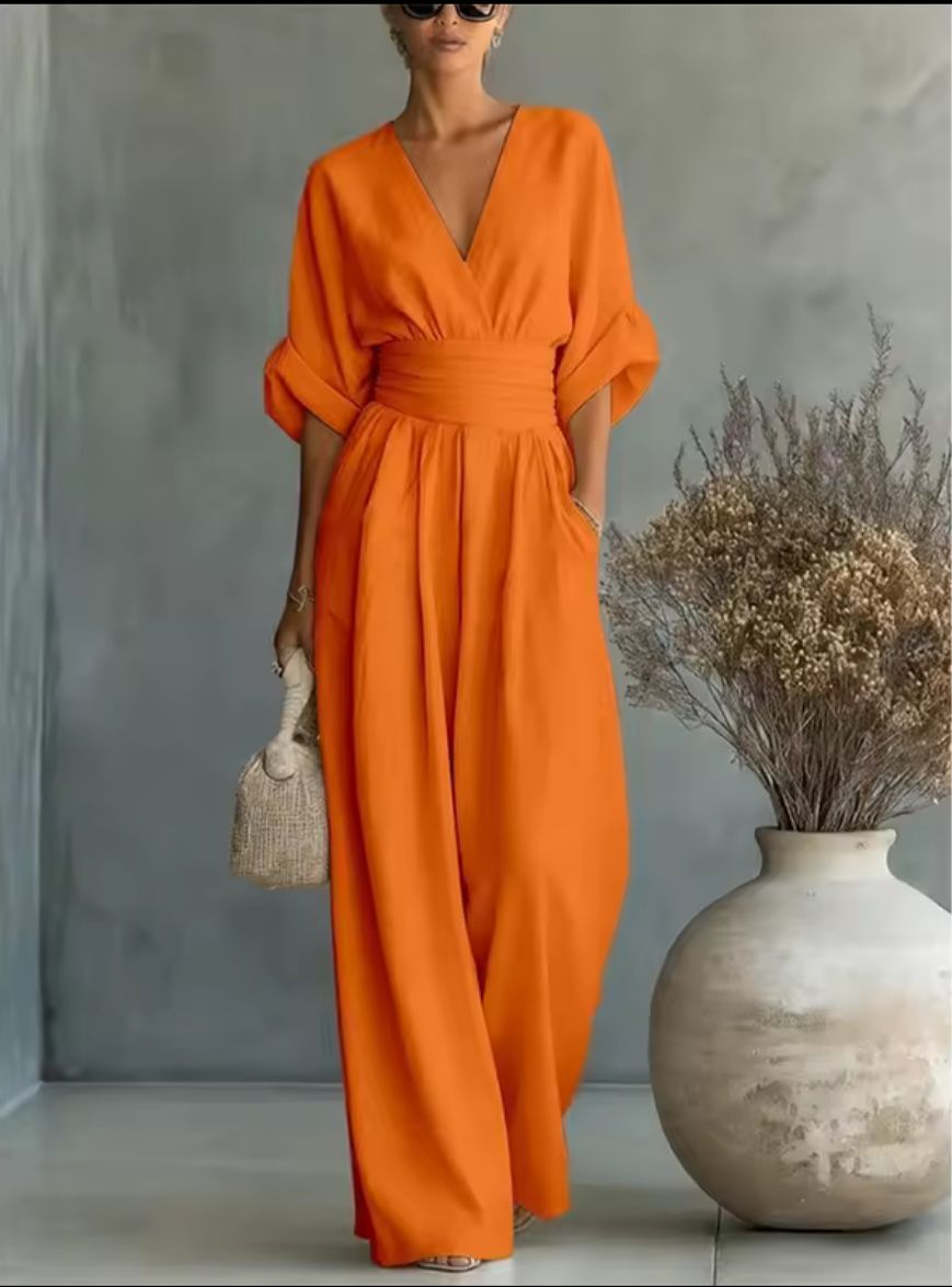 Chelsea | Elegant V-neck Jumpsuit