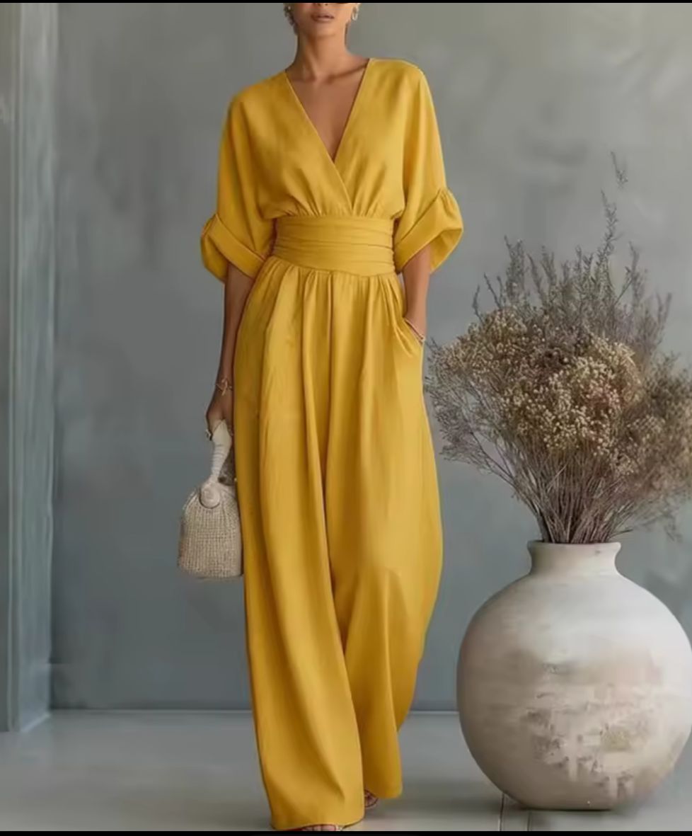 Chelsea | Elegant V-neck Jumpsuit