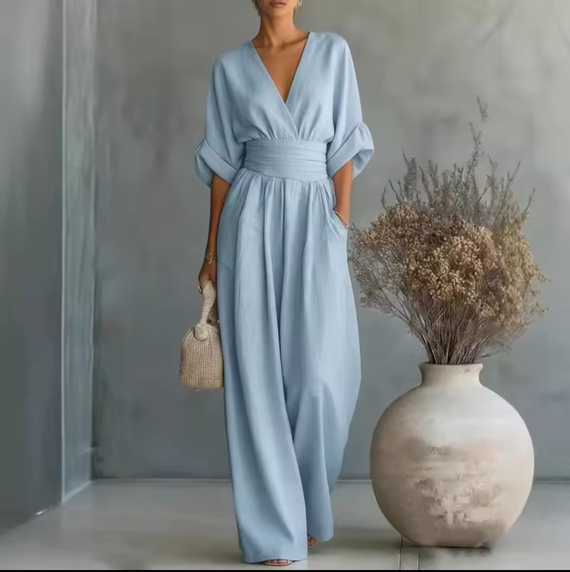Chelsea | Elegant V-neck Jumpsuit
