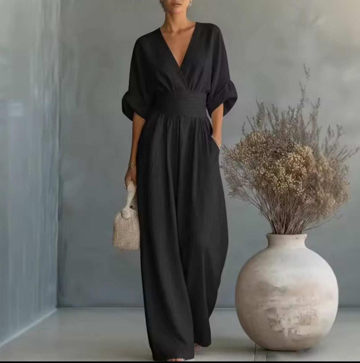 Chelsea | Elegant V-neck Jumpsuit