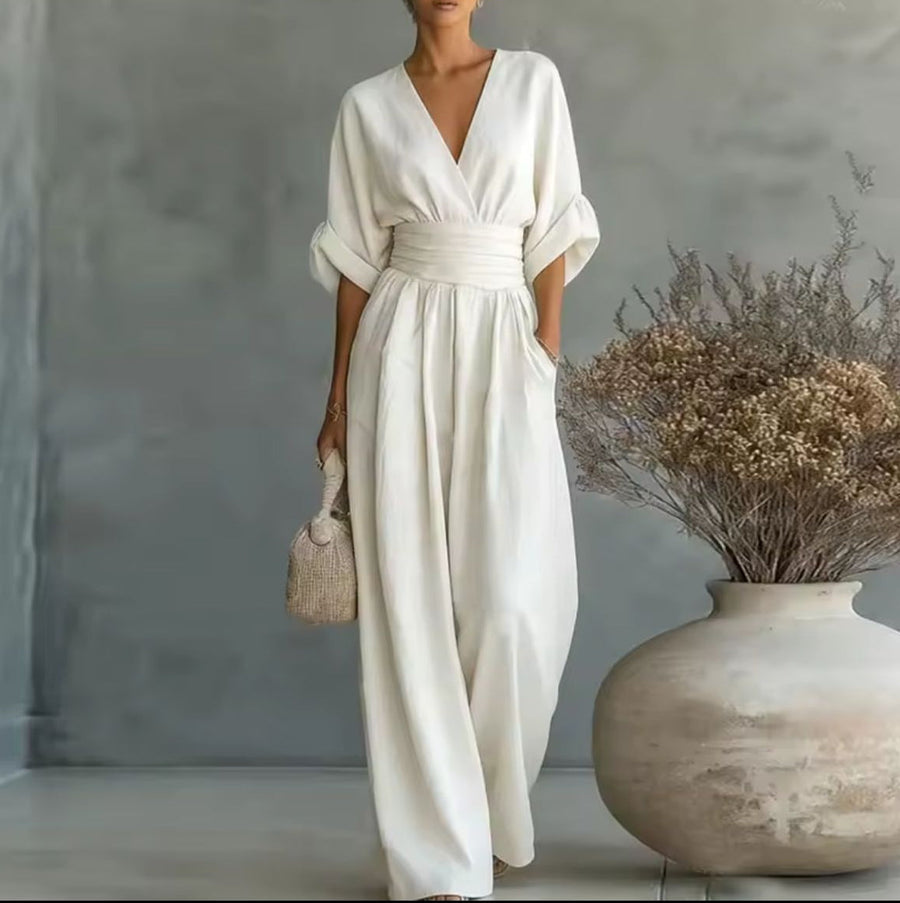 Chelsea | Elegant V-neck Jumpsuit